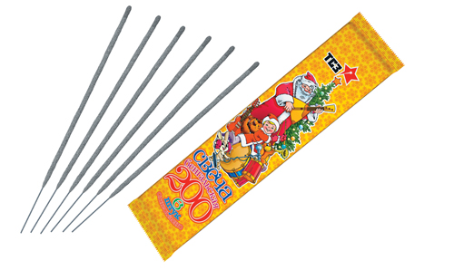  Бенгальские свечи 6 шт 200 мм в пакете  в Урюпинске